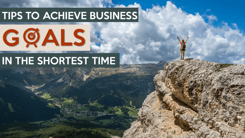How to achieve business goals- PowerPoint Presentation Cover Slide