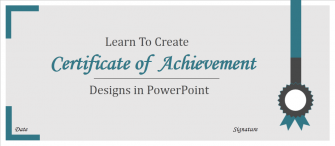 How To Create Certificate Of Achievement Template In PowerPoint