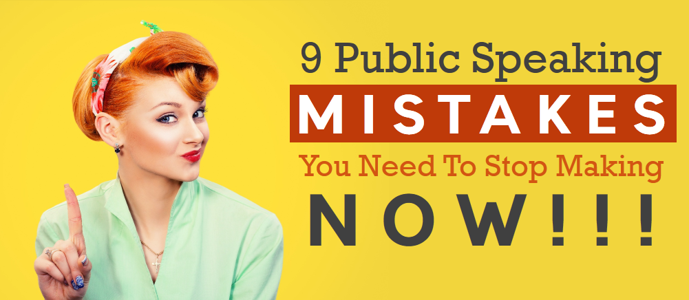 How to recover from public speaking mistakes