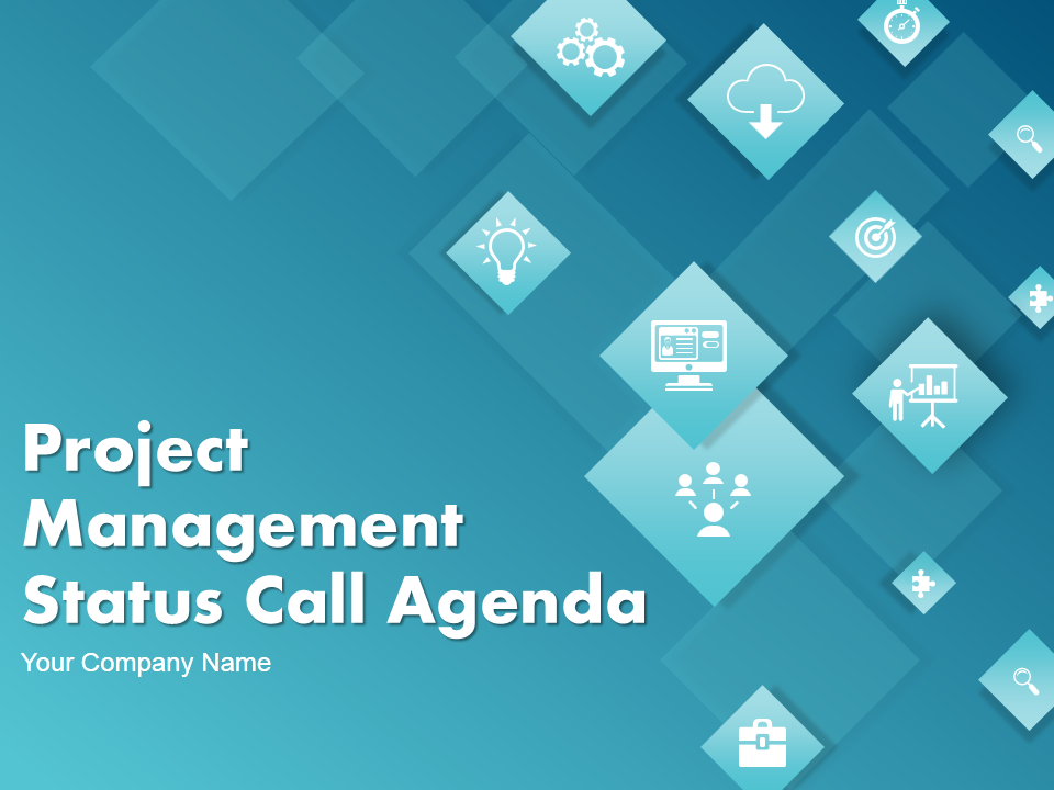 Project Management Status Call Agenda Complete PowerPoint Deck With Slides