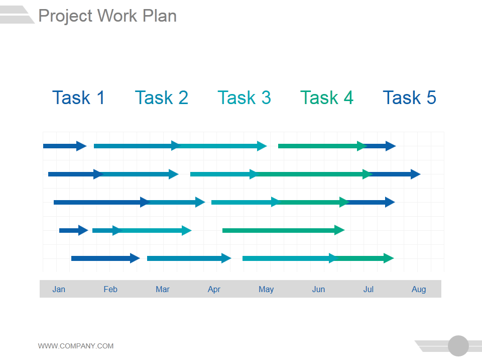 Project Work Plan PPT Slide