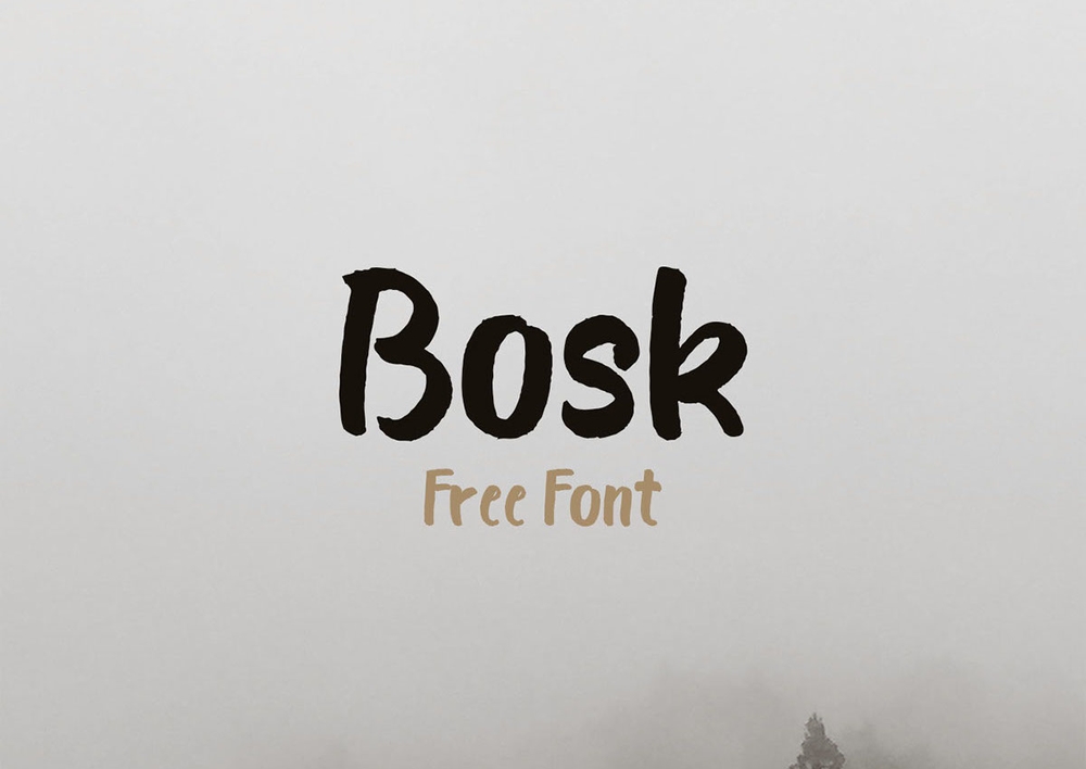 Bosk Free Font Handwritten