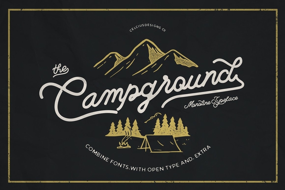 Campground Free Font Handwritten