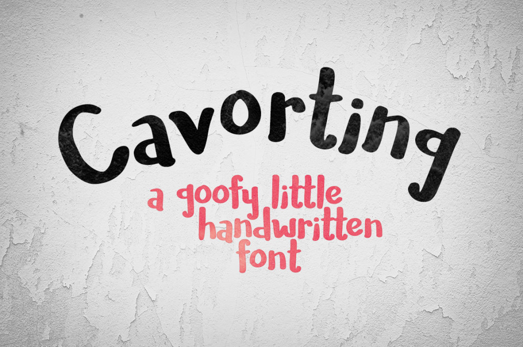 Cavorting font