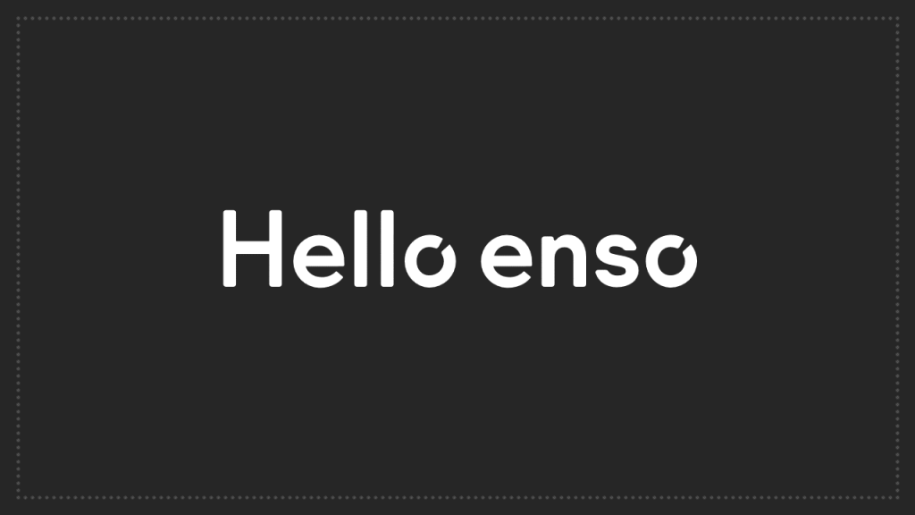 Enso font- Custom Font