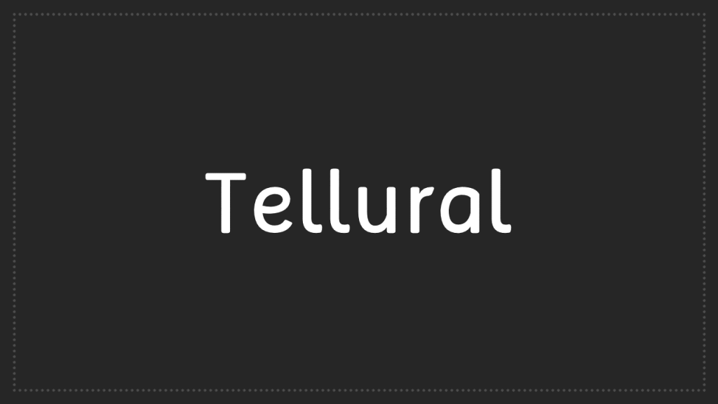 Tellural Font- Custom Font Sans Serif