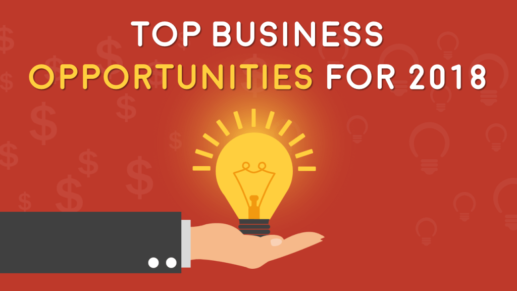 Top Business Opportunities Presentation Slide Design with Custom Font