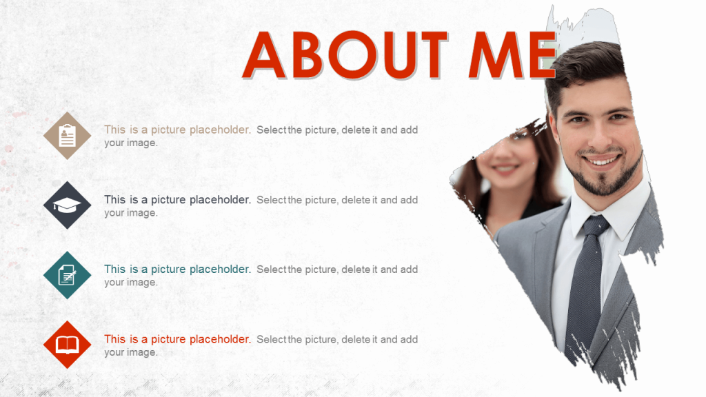 Creative About Me PowerPoint Template Editable