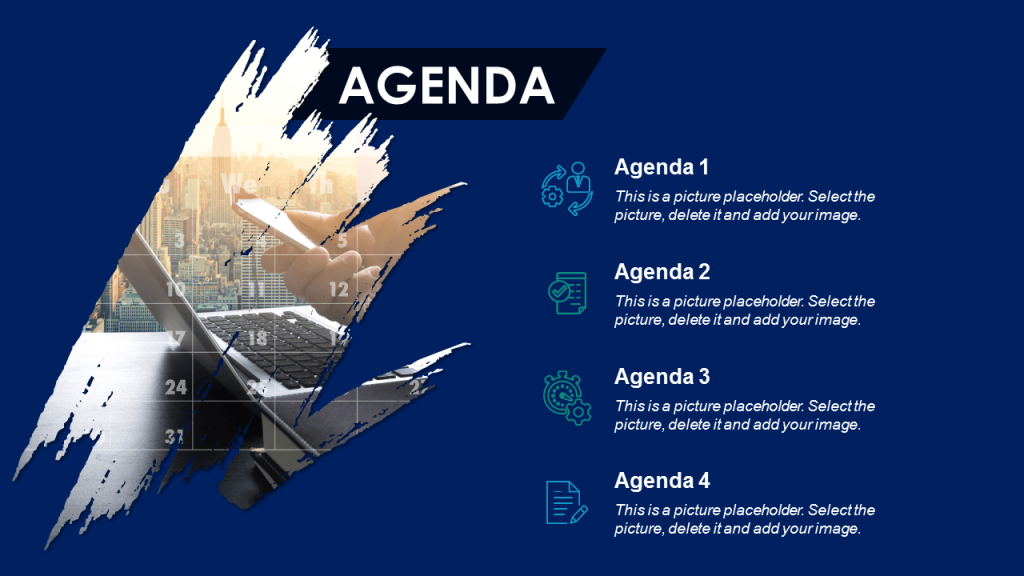 Creative Agenda PowerPoint Template Editable