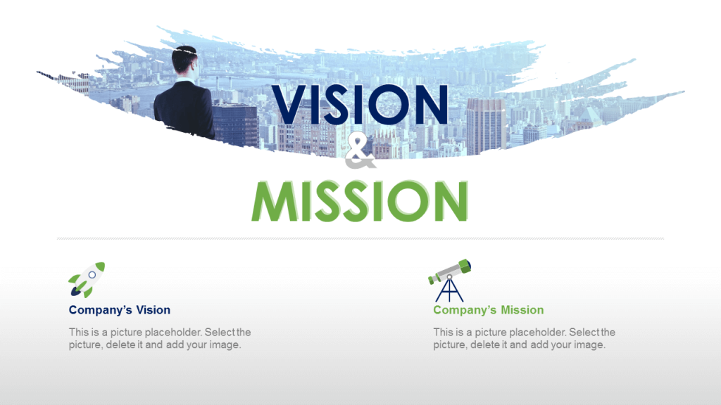 Creative Vision Mission PowerPoint Template Editable