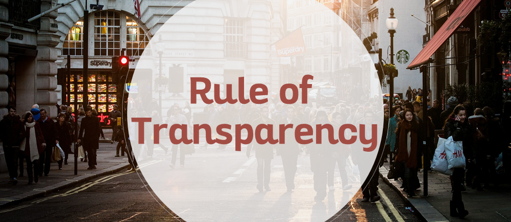 The Rule of Transparency in Designing Slideshows
