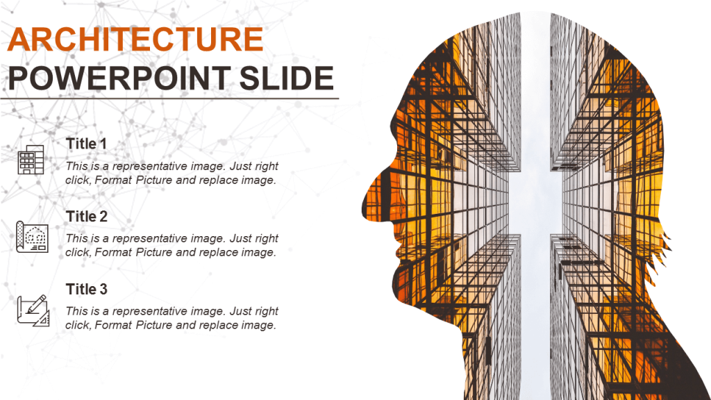 Architecture PowerPoint Slide Creative with Double Exposure Effect