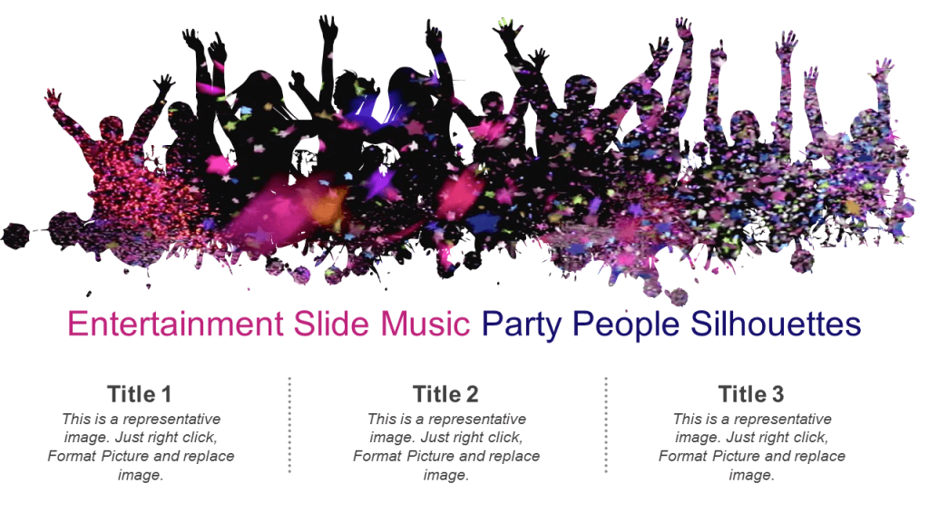 Entertainment Slide Creative with Double Exposure Effect