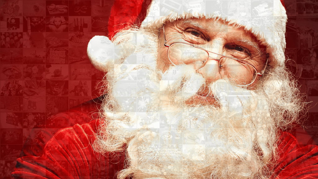Christmas Slide Photo Mosaic Santa Claus