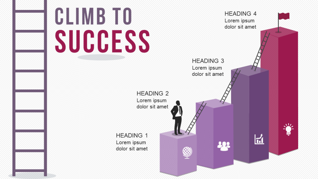 Ladder to Success Presentation Slide