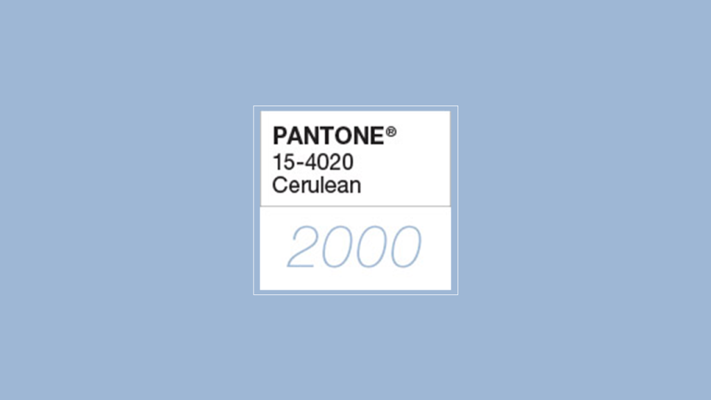 Pantone Color of the Year 2000- Cerculean