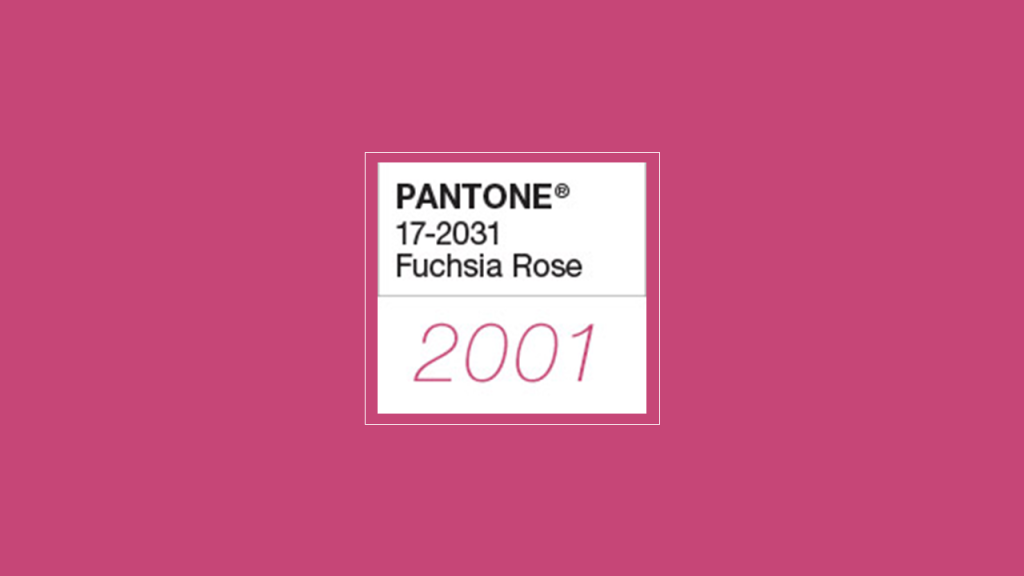 Pantone Color of the Year 2001- Fuchsia Rose