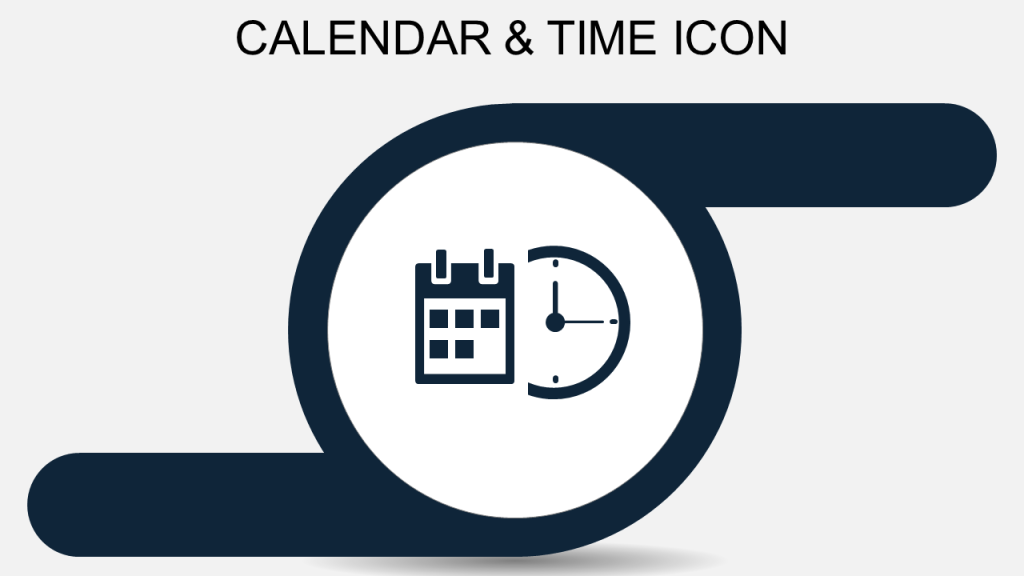 Calendar Icon Clock Icon PowerPoint