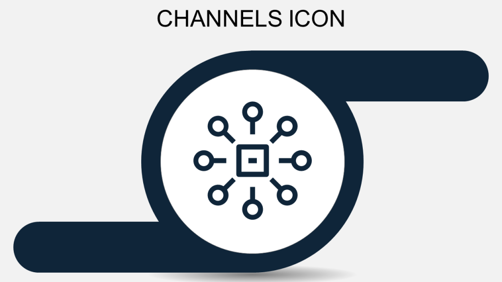 Channels Icon PPT Flat Icon