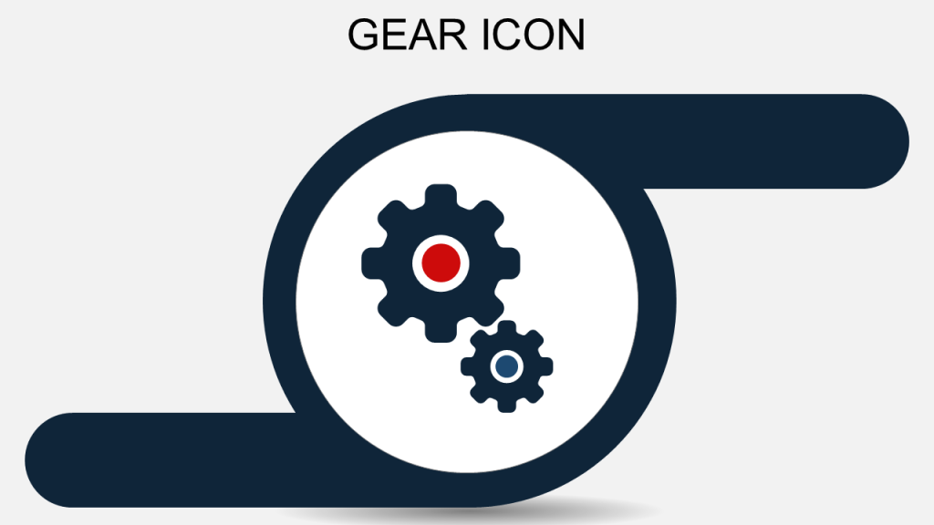 Gear Icon Flat Icon PPT