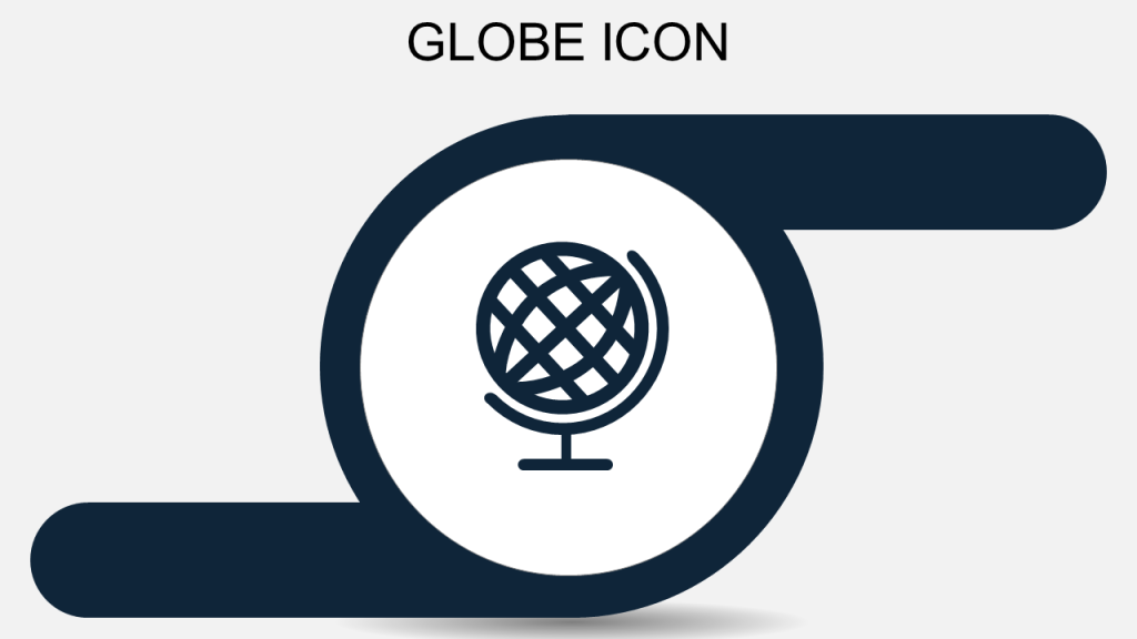 Globe Icon Flat PPT