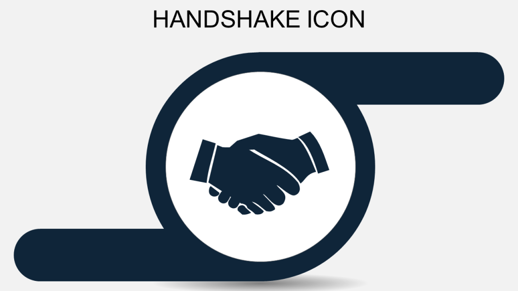 Handshake Icon PPT Flat Icon
