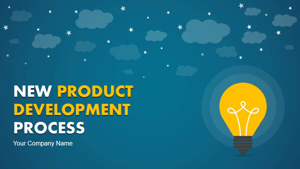 New Product Development Process PPT Cover Slide