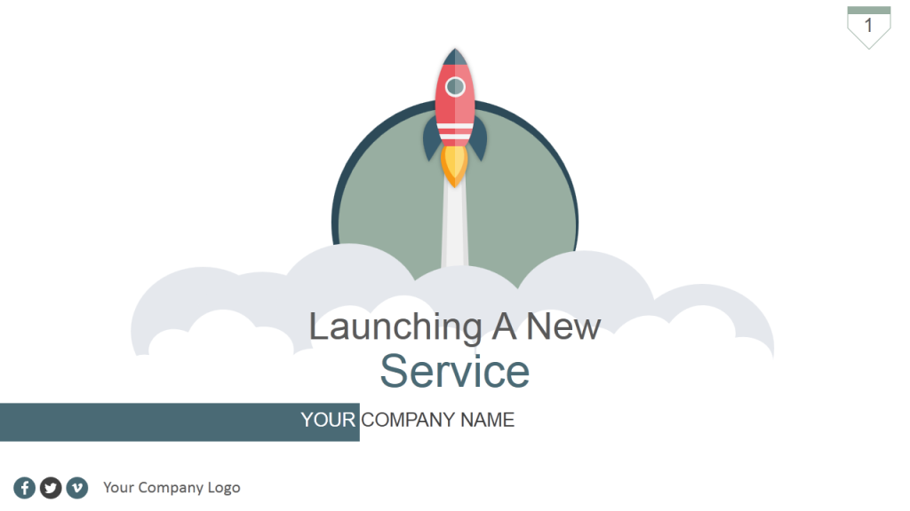 New Service Launch PPT Cover Slide