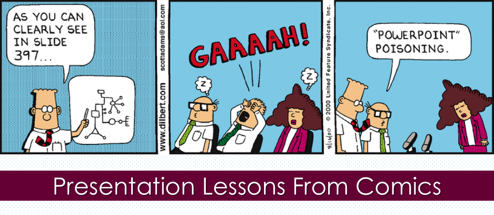 9 Golden Lessons for Presentations from Dilbert Comics and Others