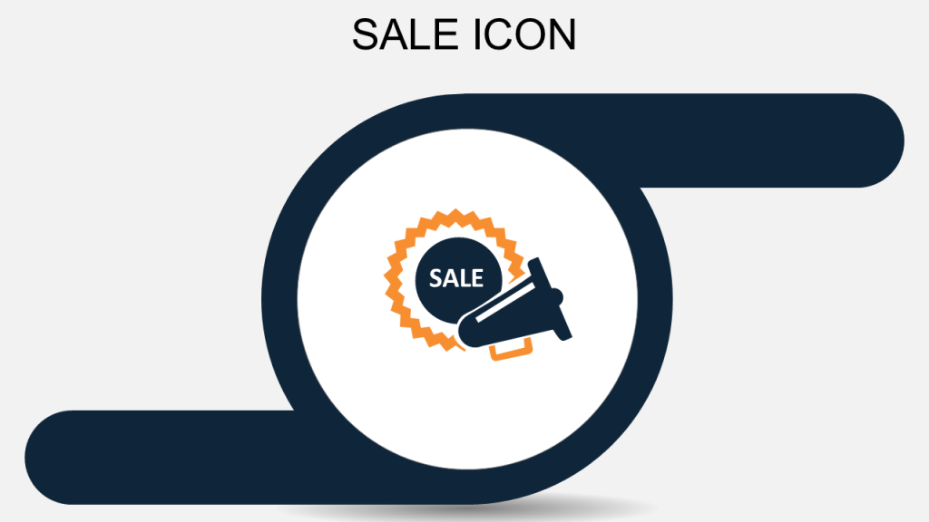 Sale Icon Flat PowerPoint