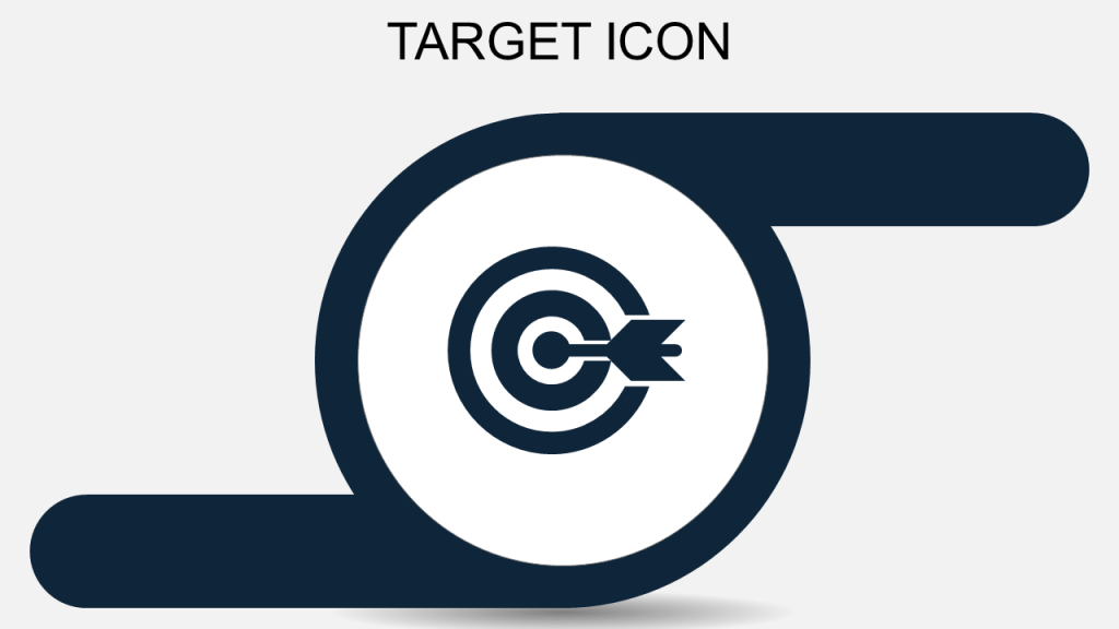 Target Icon Flat PowerPoint
