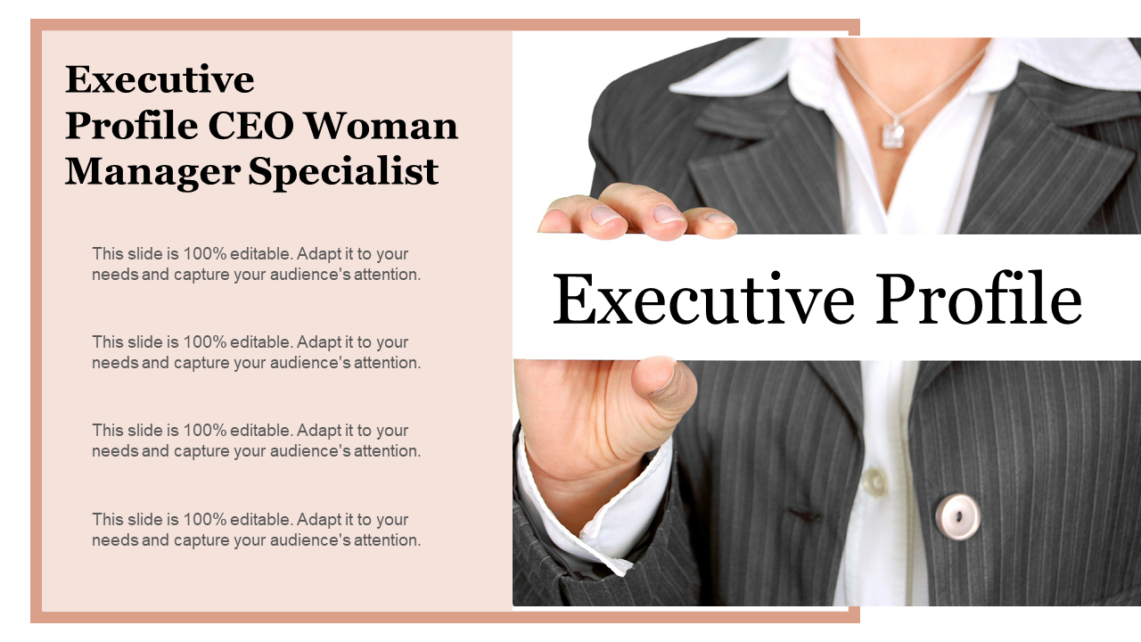 Executive Profile CEO Woman