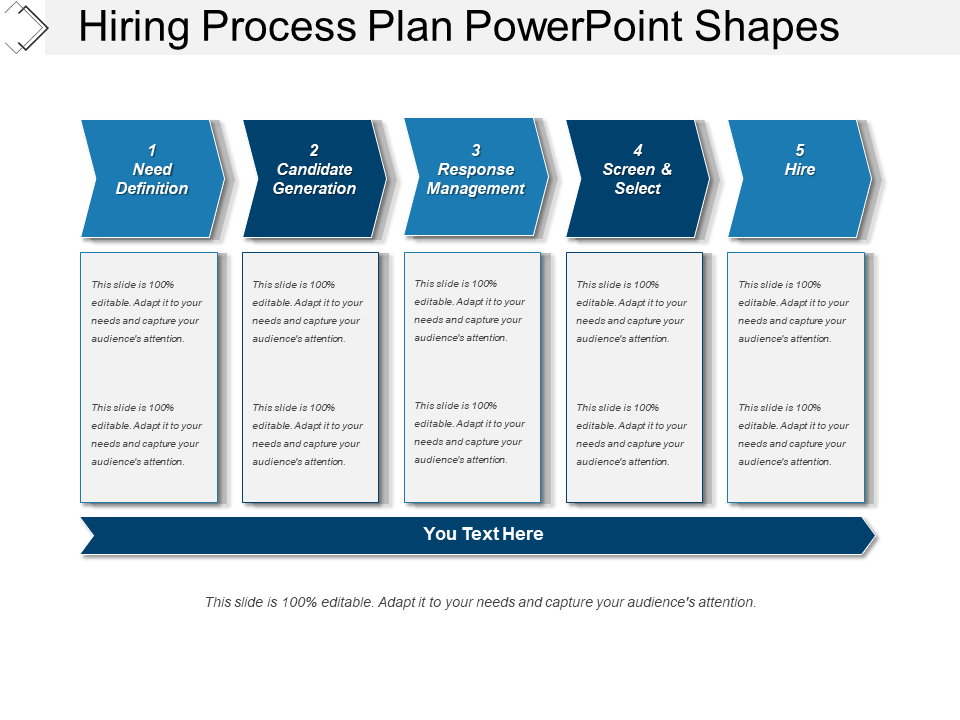 Hiring Process Plan PPT Slide
