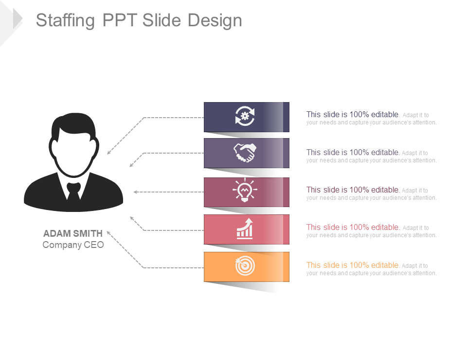 Staffing PPT Slide Design for Human Resource Professionals
