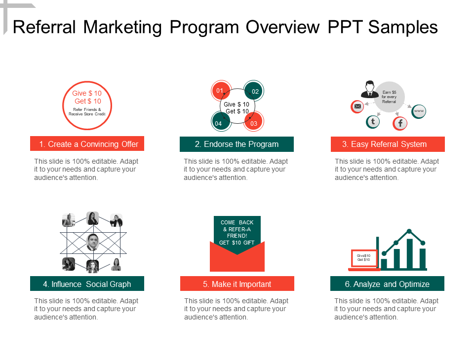 Referral Marketing Overview PPT template