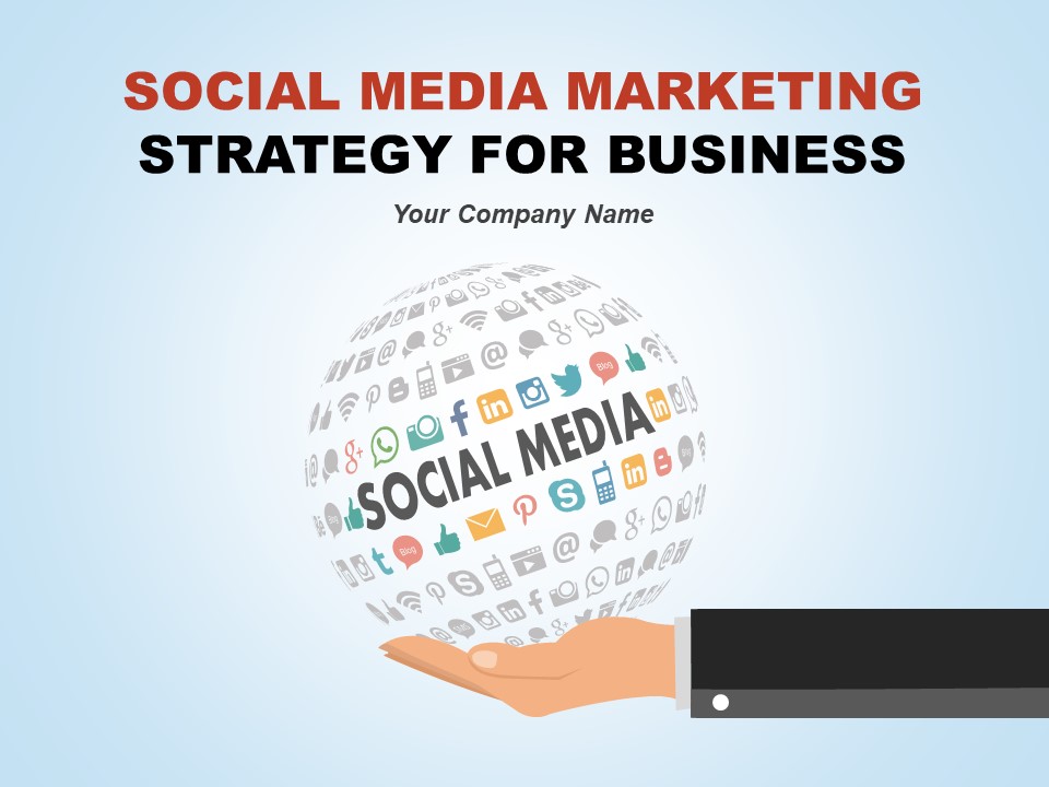 Social Media Marketing Strategy For Business PowerPoint Presentation Slide
