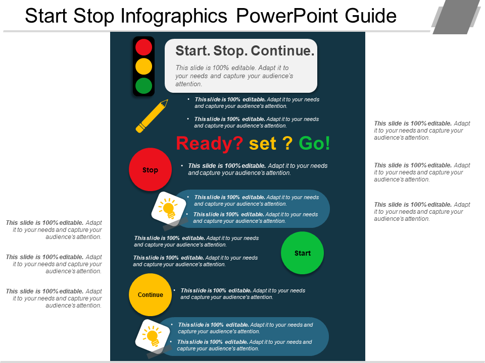 Start Stop Infographics PowerPoint Guide