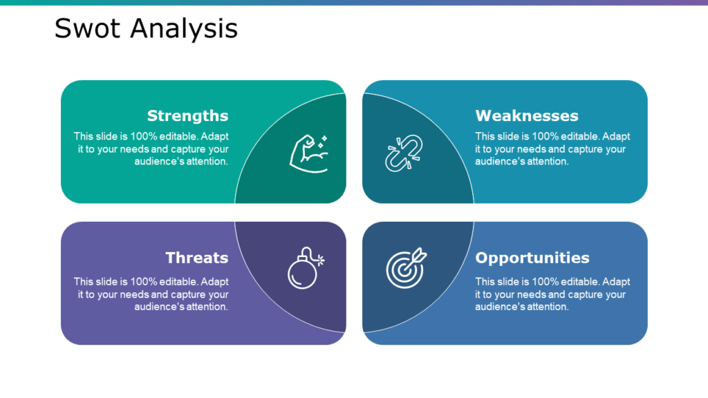 SWOT Analysis PowerPoint Template Diagram