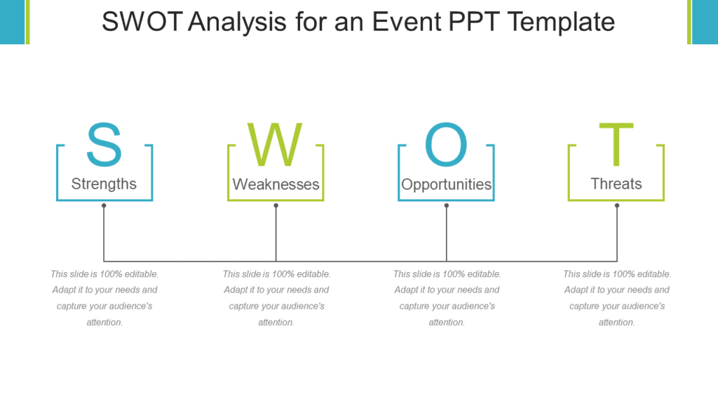 SWOT Analysis for an Event PPT Template