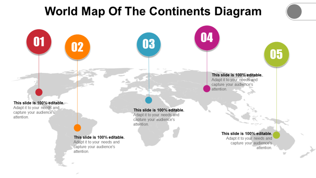 World Map PowerPoint Diagram