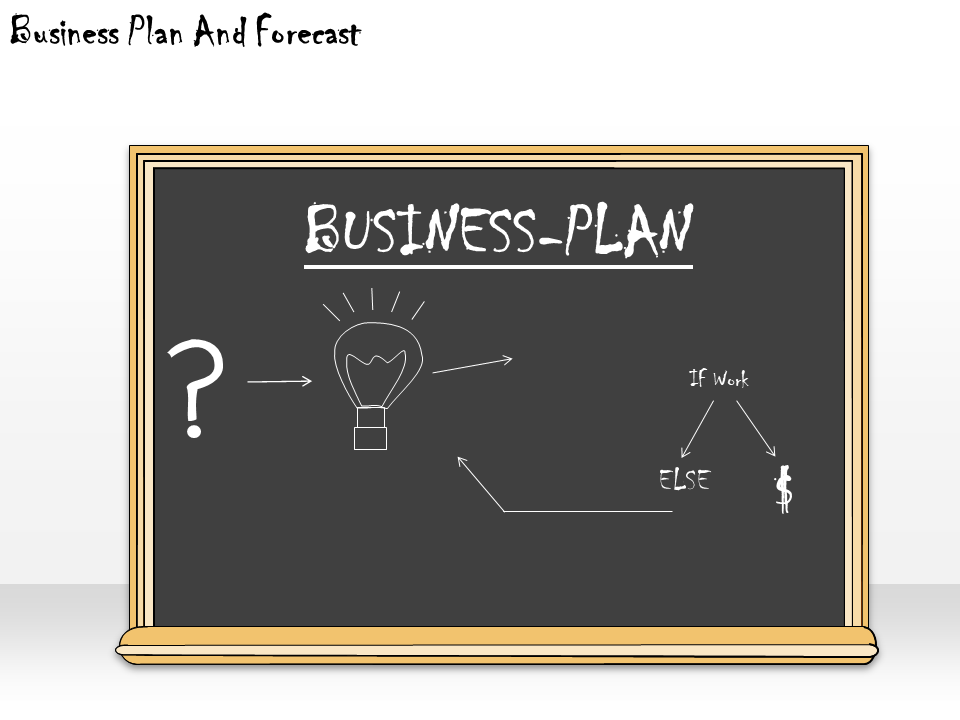 Business PPT Diagram Business Plan And Forecast PowerPoint Template