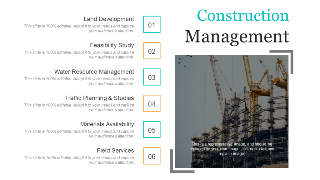 Construction Management PPT slide