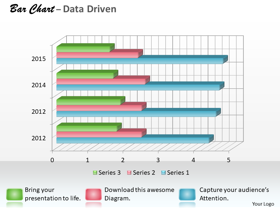 Data Driven 3D Bar Chart for Research In Statistics PowerPoint Slides
