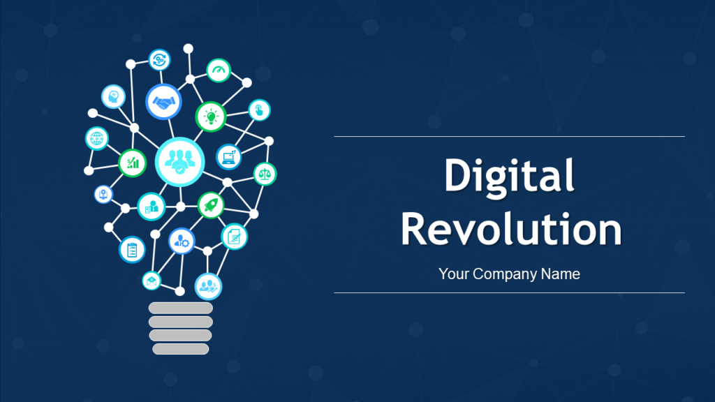 Digital revolution PowerPoint template