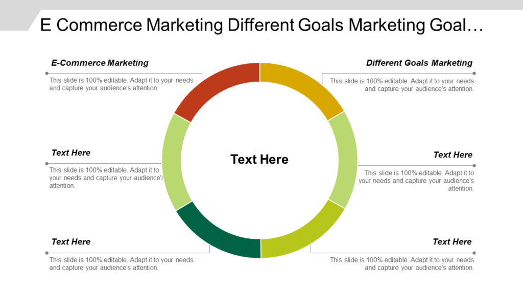 Ecommerce Marketing Goals PowerPoint Template