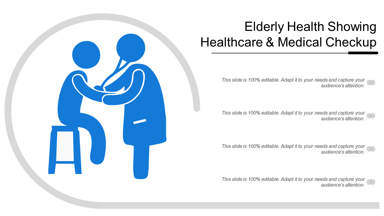 Elderly Healthcare Checkup PPT Slide