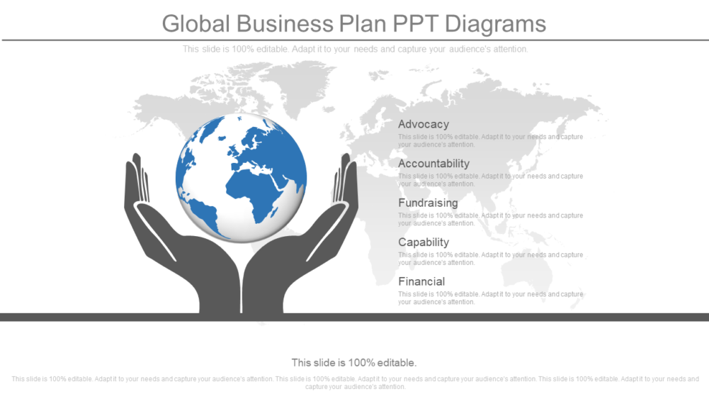 Global Business Plan PPT Diagrams