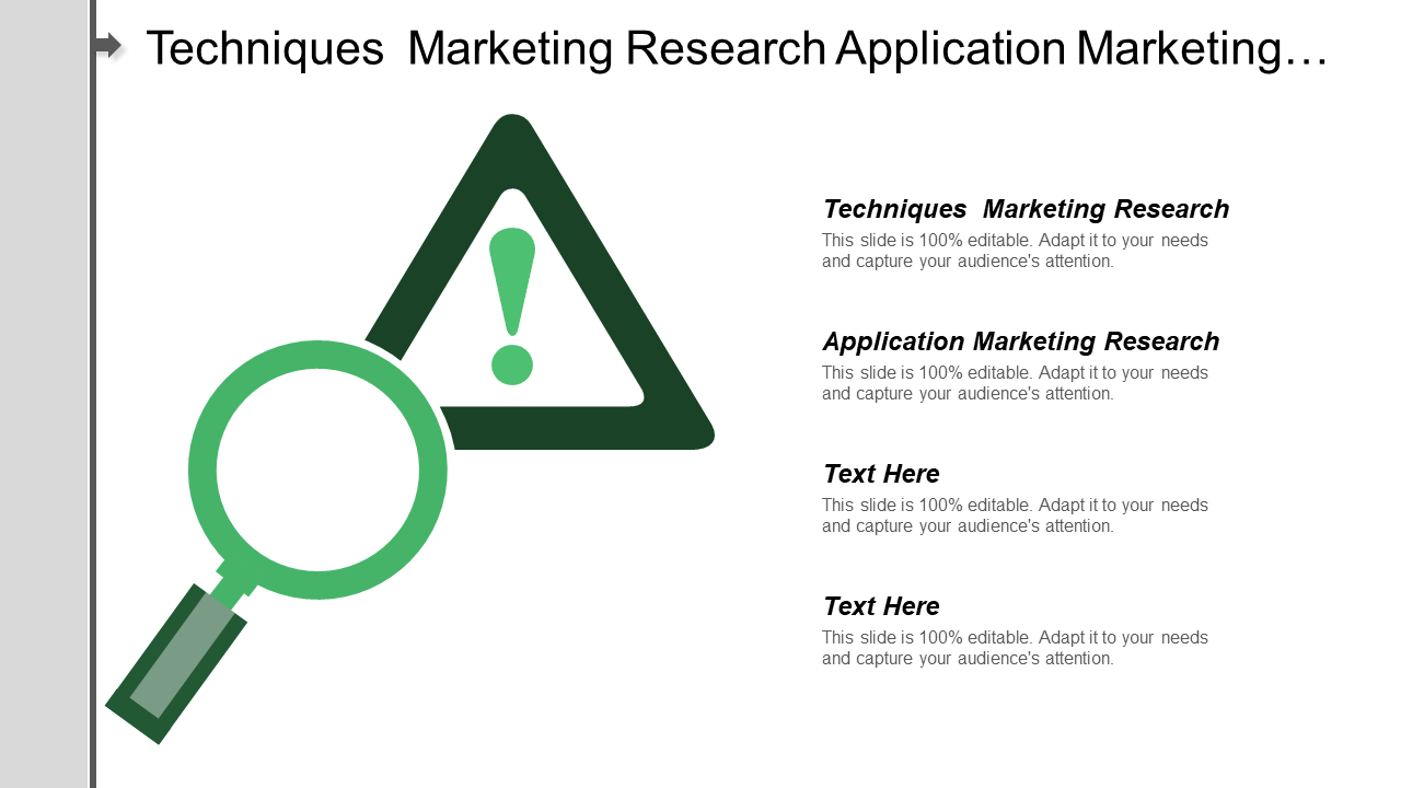 Marketing Research Techniques PPT Template