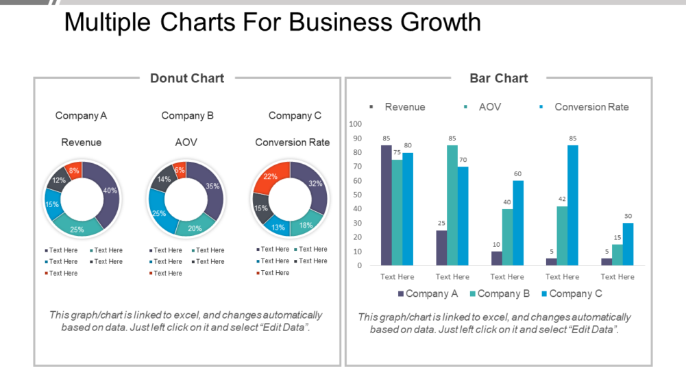 Multiple Charts For Business Growth Presentation Images