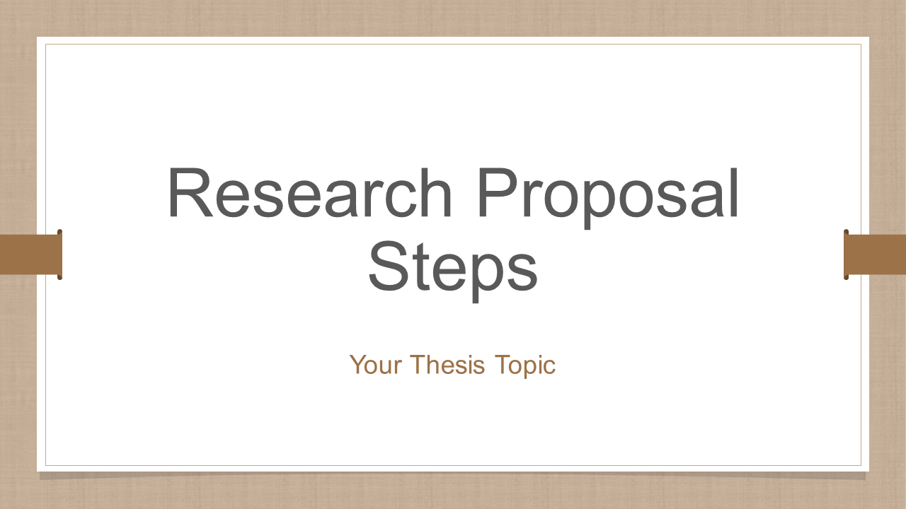 Research Proposal Steps PPT Template